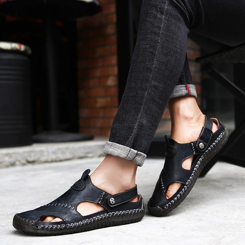 Drune | Bequeme Sandalen mit Verstellbarem Riemen und Rutschfester Sohle