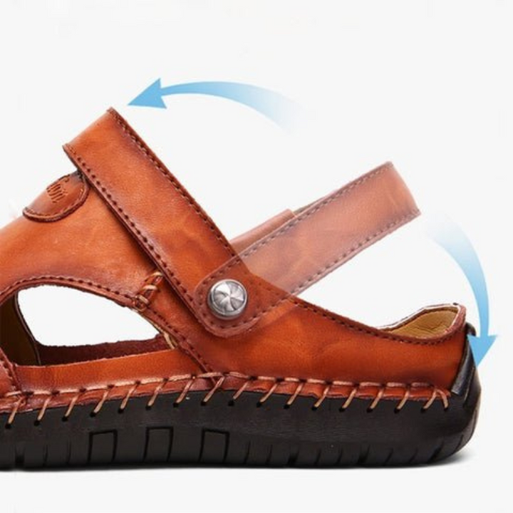 Drune | Herren Barfuss Sandalen Schwarz
