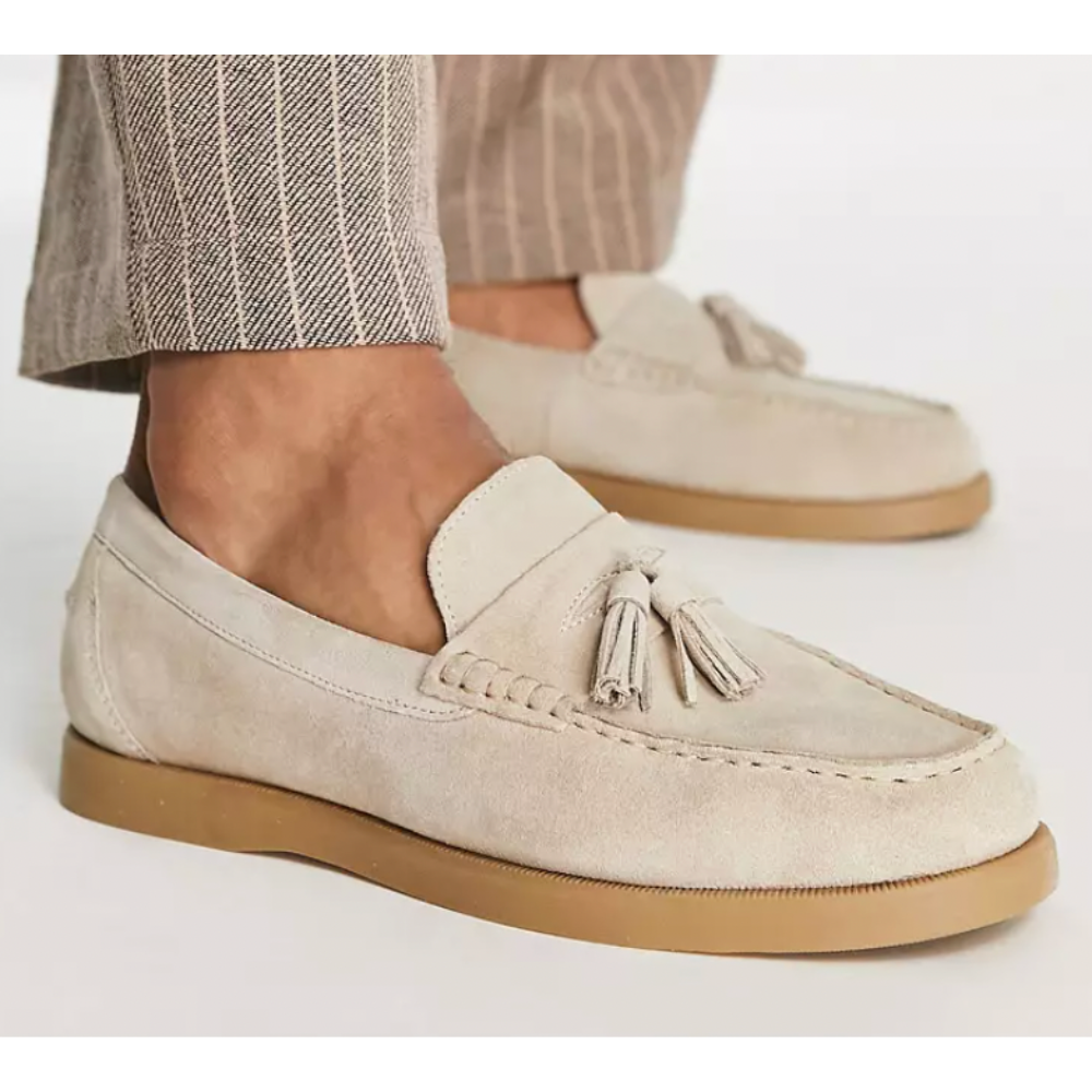 Drune | Herren Beige Mokassins Stilvoll