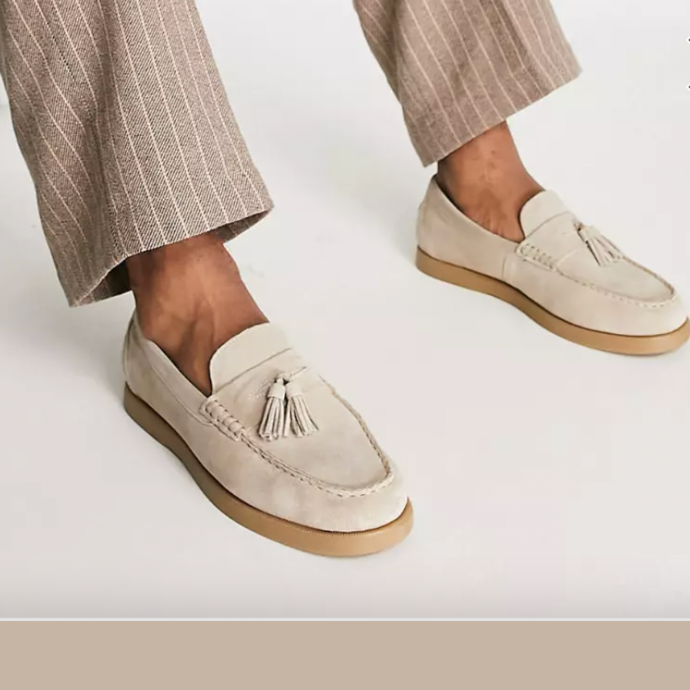 Drune | Herren Beige Mokassins Stilvoll