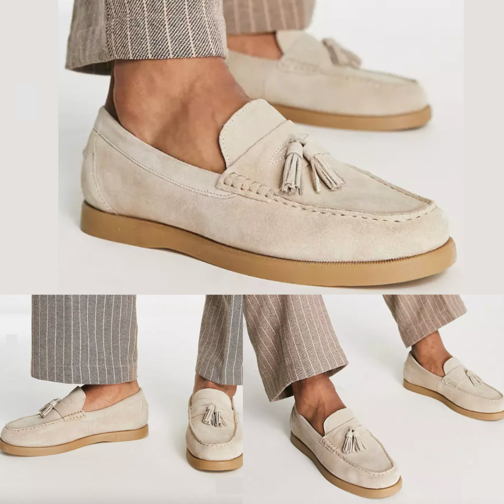 Drune | Herren Beige Mokassins Stilvoll