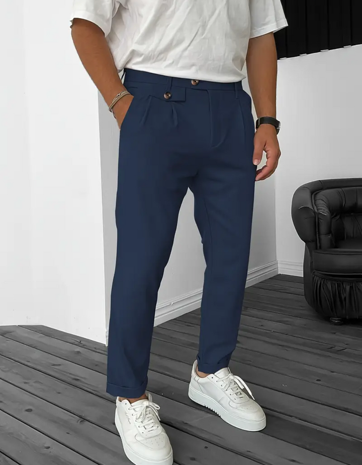 Drune | Herren Bequeme Hose Schwarz