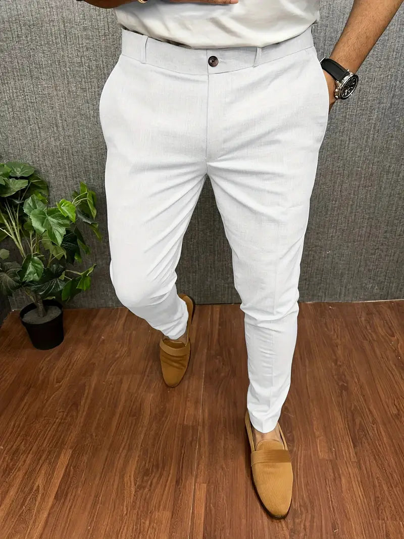 Drune | Herren Chino Hose Beige Stoffhose