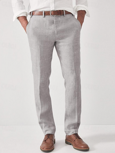 Drune | Herren Chino Hose Schwarze Stoffhose