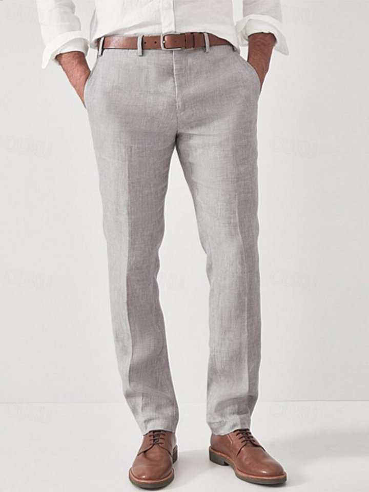Drune | Herren Chino Hose Schwarze Stoffhose
