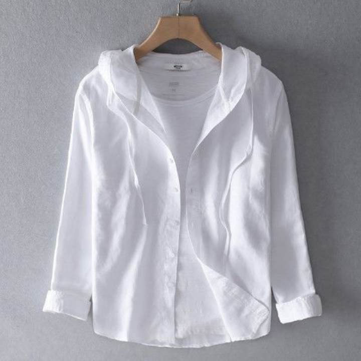 Drune | Herren Langarm Hemd Kapuzenshirt