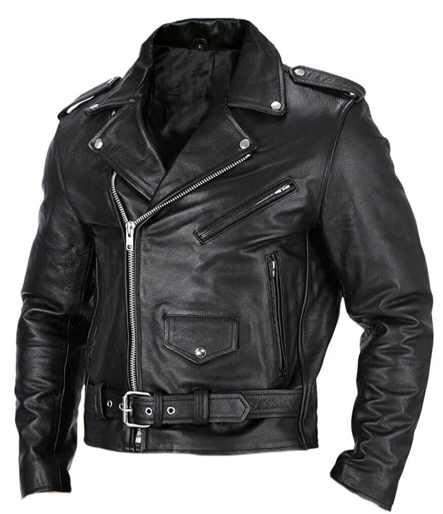 Drune | Herren Motorrad Jacke Schwarz