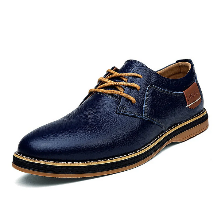 Drune | Herren Schwarze Oxford Lederschuhe