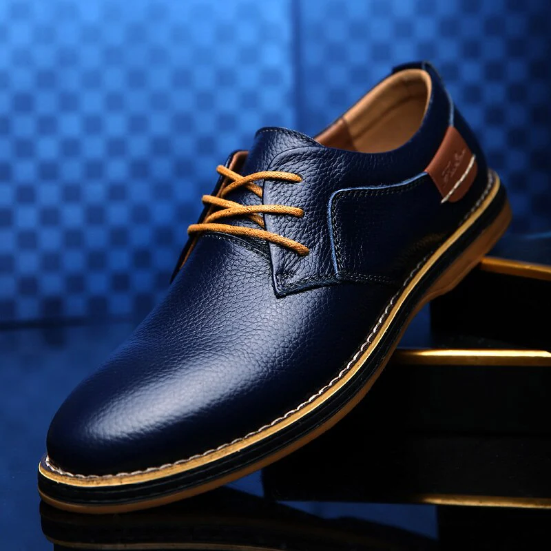 Drune | Herren Schwarze Oxford Lederschuhe