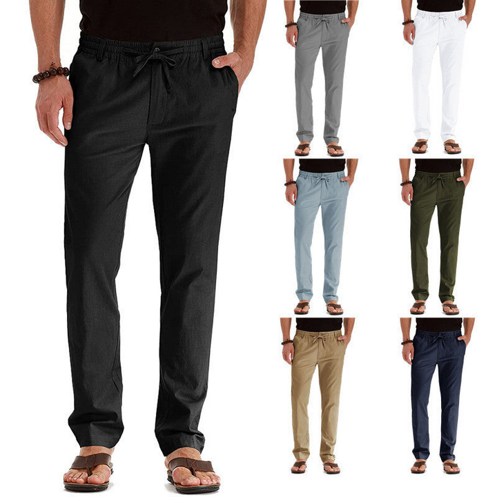 Drune | Herren Sommer Hose Schwarz
