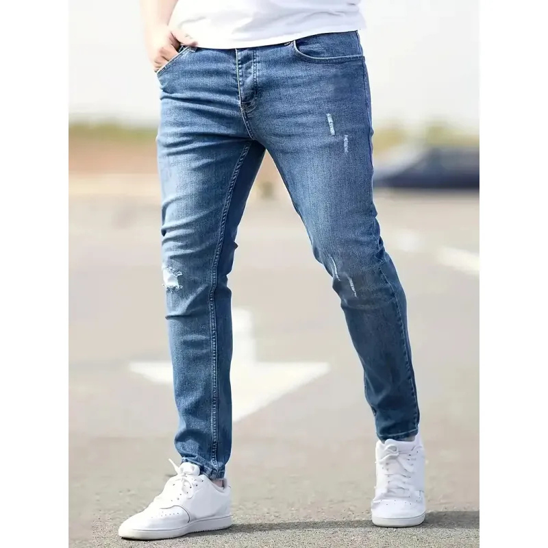 Drune | Herren Slim Fit Jeans Grau