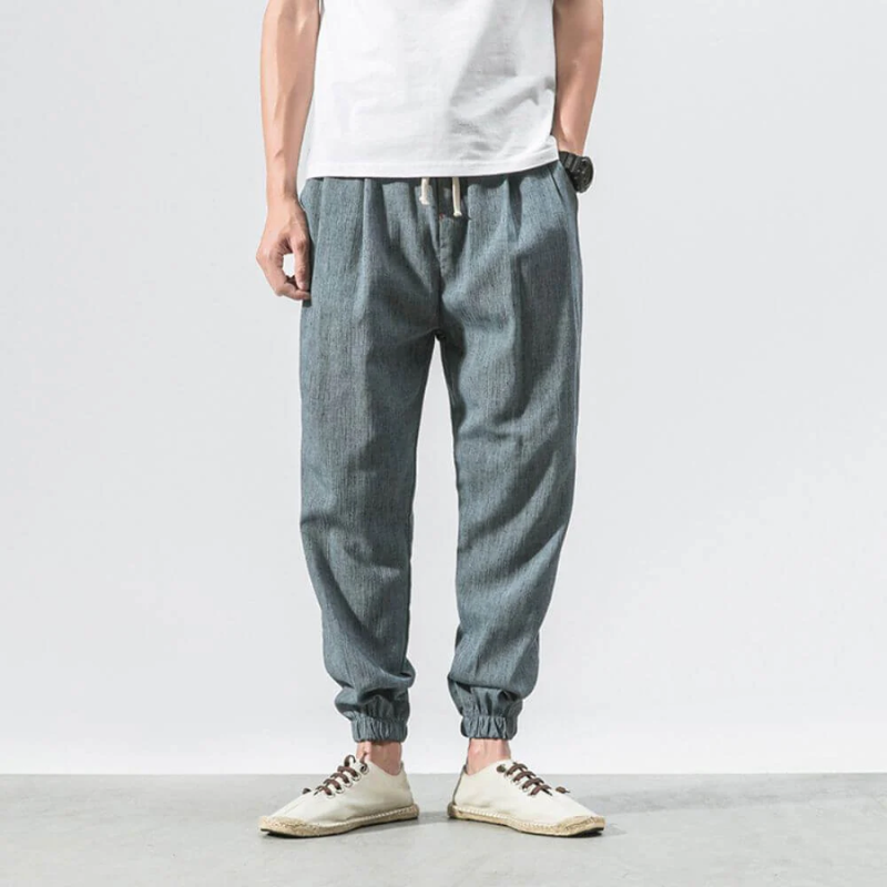 Drune | Herren Sommer Hose Schwarz