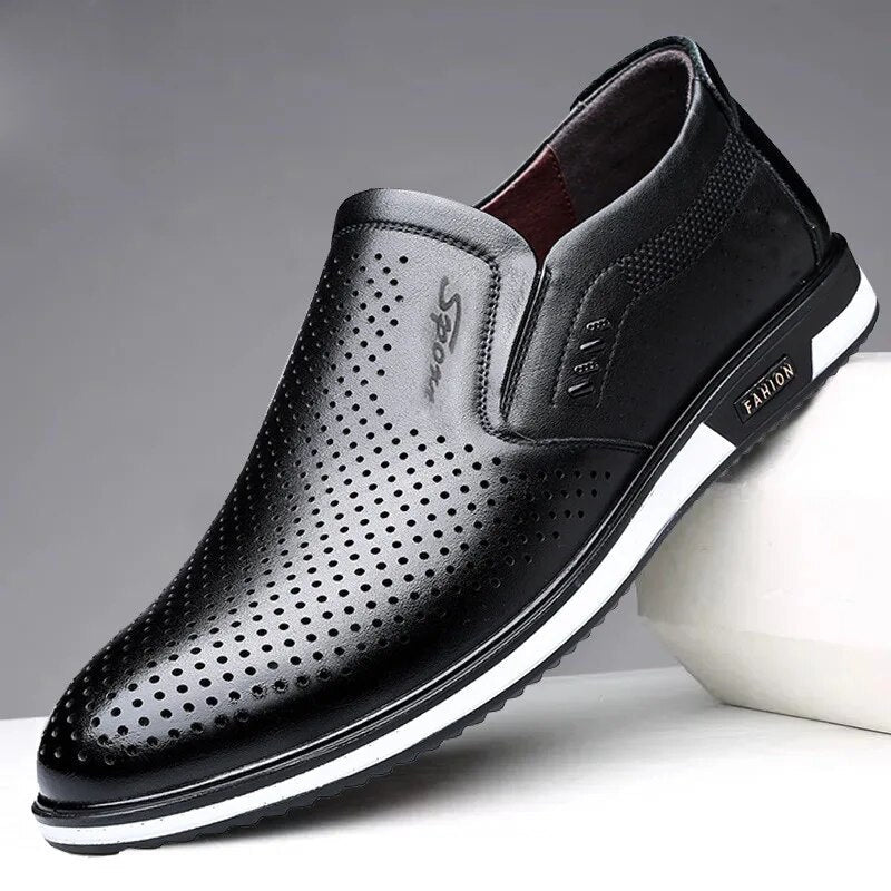 Drune | Herren Sommer Loafer Schwarz