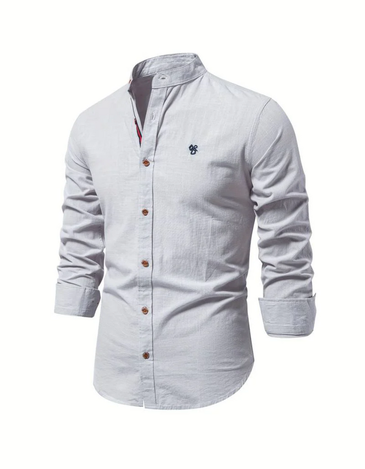 Drune | Herren Slim-fit Hemd Elegant Langarm