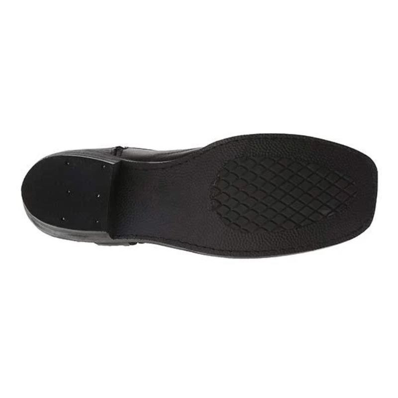 Drune | Herren Schwarze Cowboystiefel Wildleder