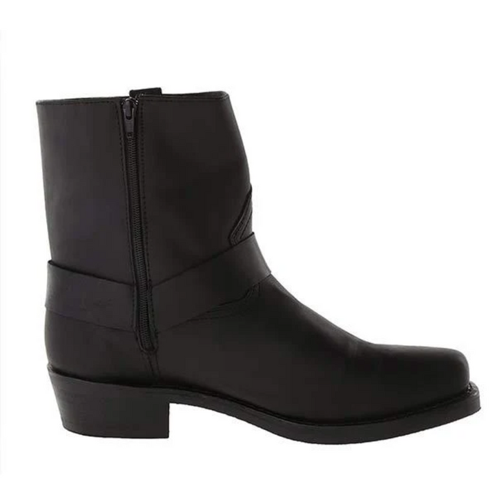 Drune | Herren Schwarze Cowboystiefel Wildleder