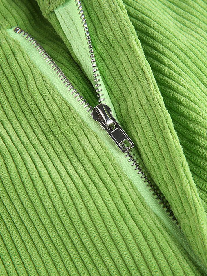 Drune | Hoch Taillierte Y2k Corduroy Weite Hose