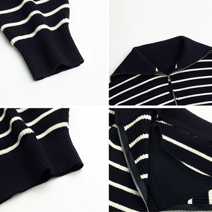 Drune | Pullover mit halbem Reißverschluss für Frauen