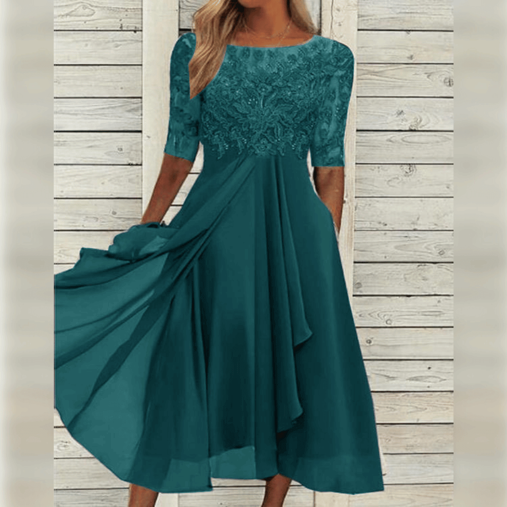 Drune | Hochzeitsgast Kleid Elegante Midi
