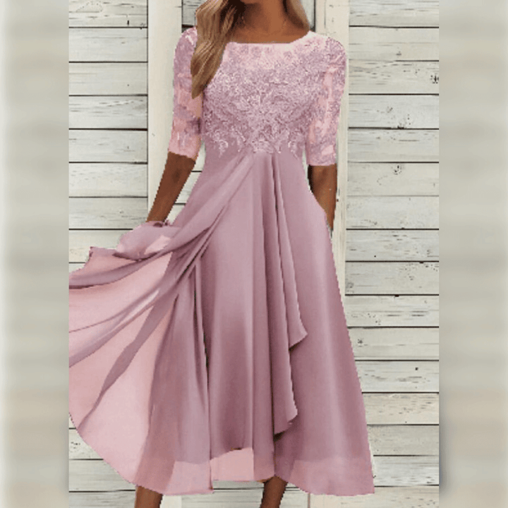 Drune | Hochzeitsgast Kleid Elegante Midi