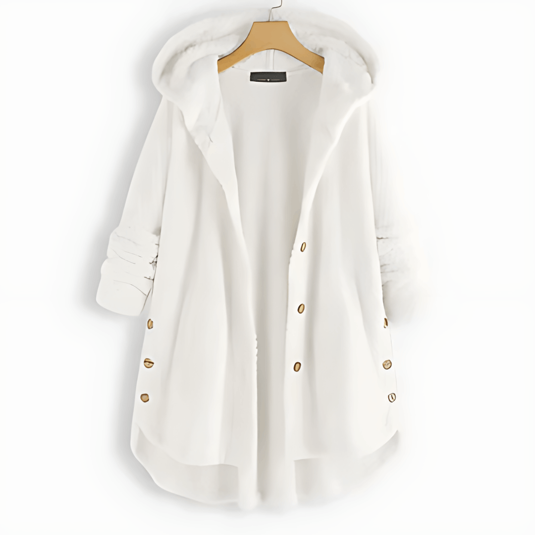 Drune | Fleece Strickjacke mit Kapuze