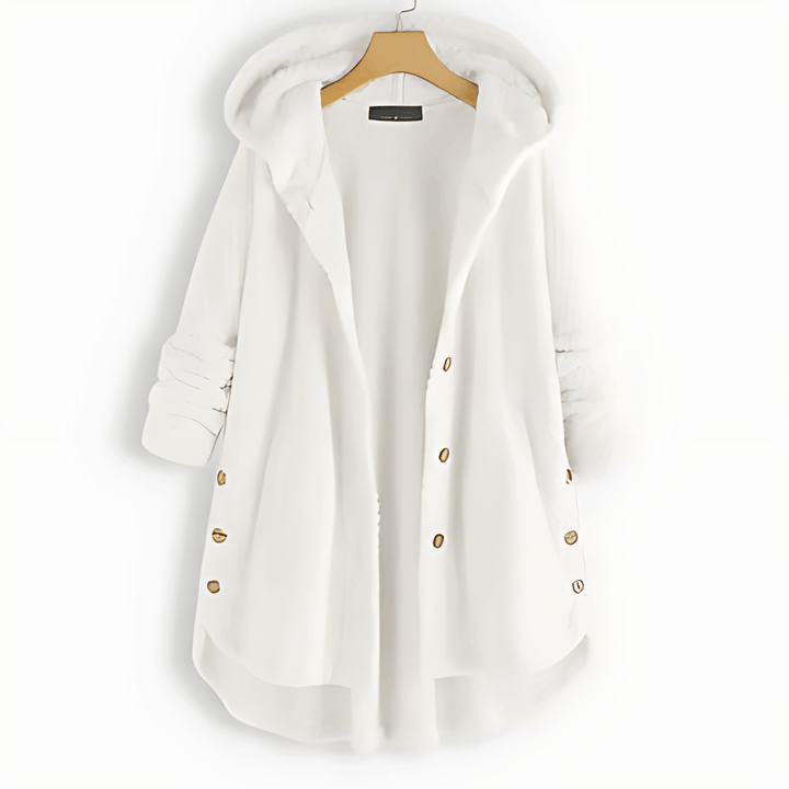 Drune | Fleece Strickjacke mit Kapuze