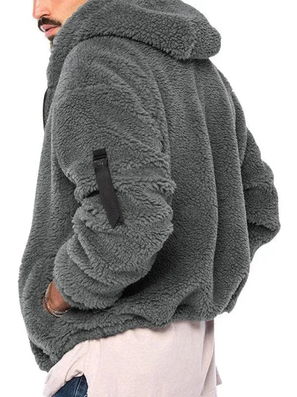 Drune | Kapuzenfleece Männer Winterjacke
