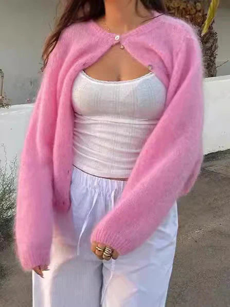 Drune | Mohair Strickjacke