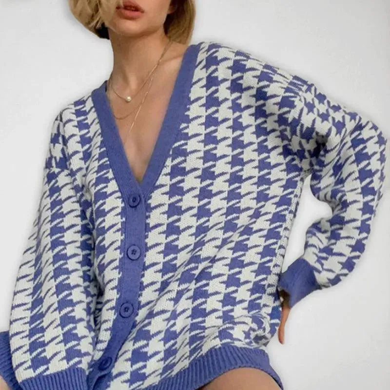 Drune | Komfortabler Strick Frauen Strickjacke Pullover