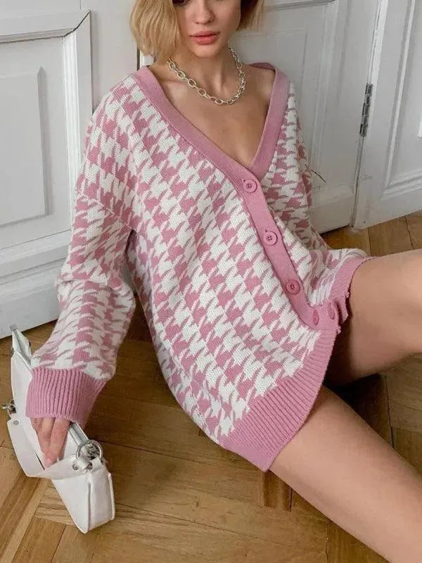 Drune | Komfortabler Strick Frauen Strickjacke Pullover