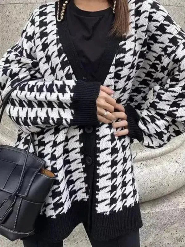 Drune | Komfortabler Strick Frauen Strickjacke Pullover