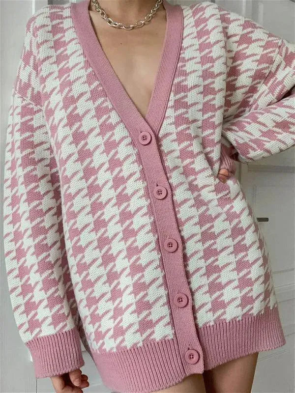 Drune | Komfortabler Strick Frauen Strickjacke Pullover