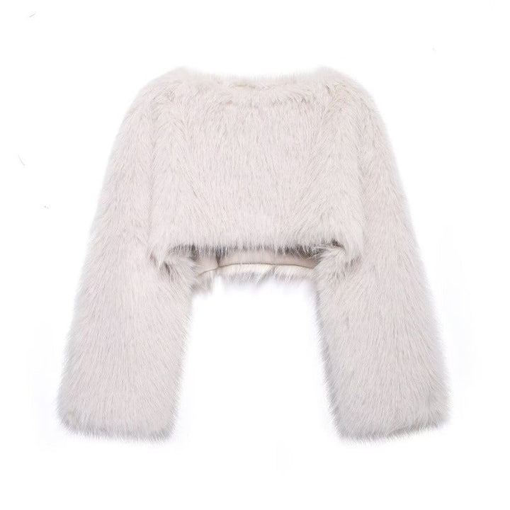 Drune | Kunstfell Pullover mit Weiten Ärmeln für Damen