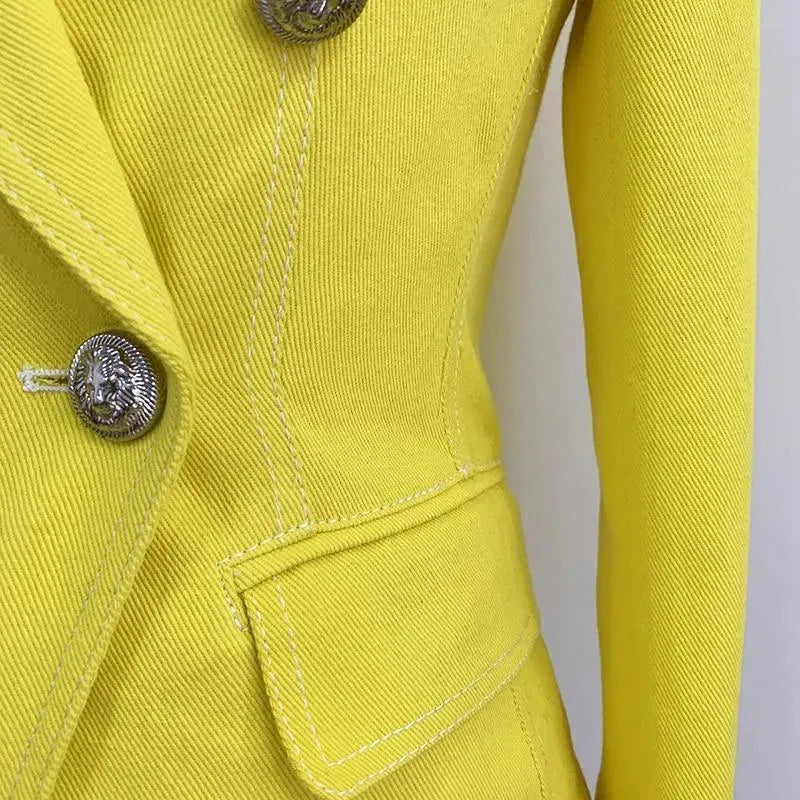 Drune | Ibiza Gesteppt Blazer Damen - Lässig - Unifarben