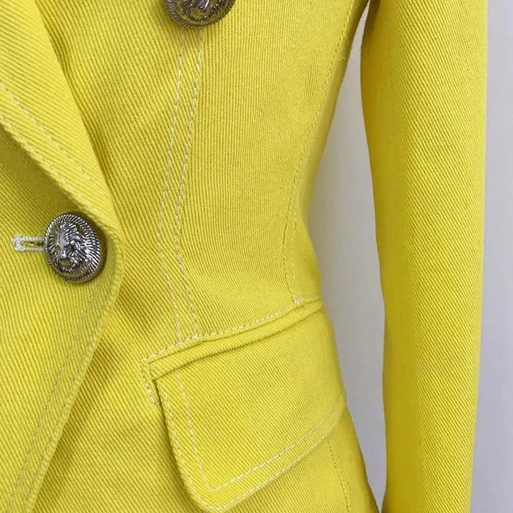 Drune | Ibiza Gesteppt Blazer Damen - Lässig - Unifarben