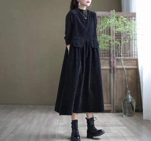 Drune - Retro-Kordkleid