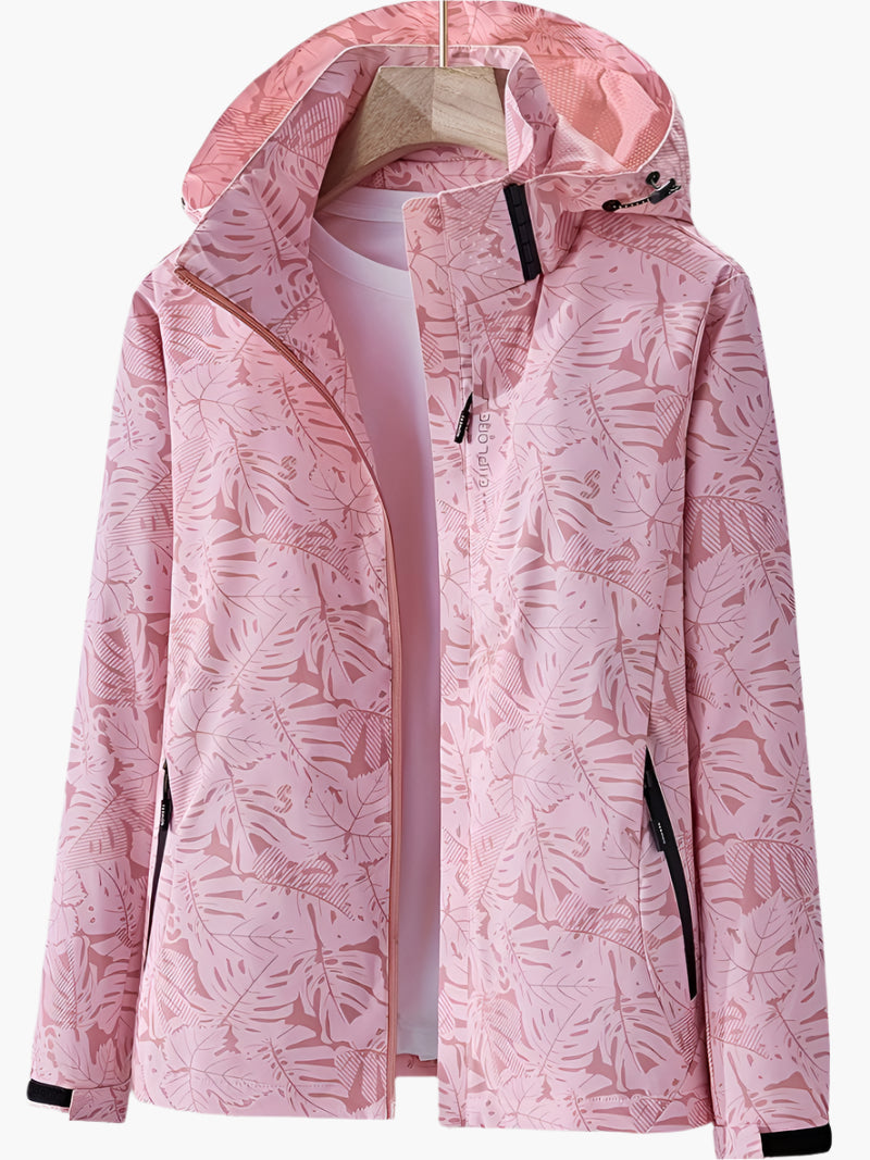 Drune | Kapuzenjacke Mit Blättermuster Für Damen - Herbst