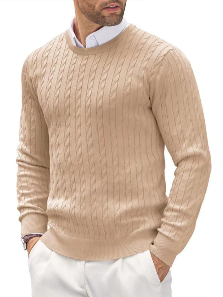 Drune | Eleganter Zopfstrickpullover für Männer