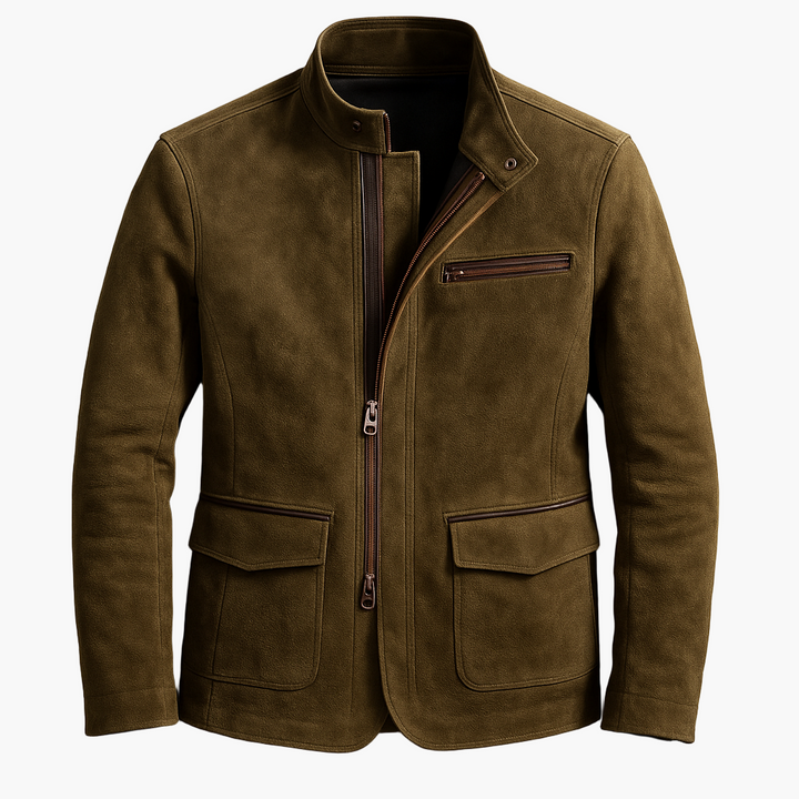 Drune | Jacke Modern Urban Style - Elegante Übergangsjacke mit Stehkragen und praktischem Reißverschluss