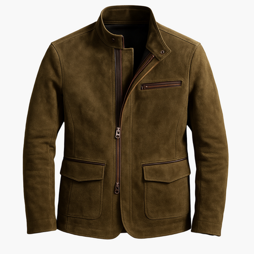 Drune | Jacke Modern Urban Style - Elegante Übergangsjacke mit Stehkragen und praktischem Reißverschluss