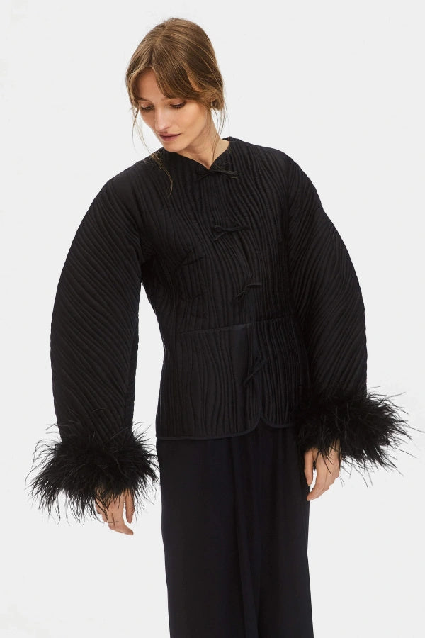 Drune | Federmuster Jacke
