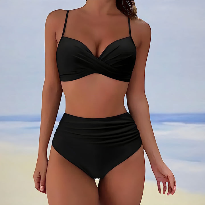 Drune | Bikini mit hoher Taille für Damen, Sommer Bademode
