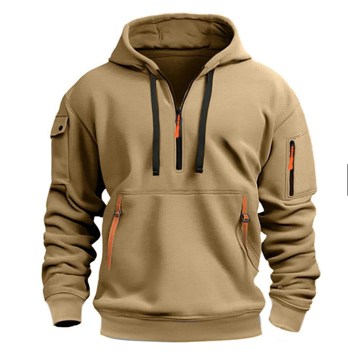Drune | Herren Sweatshirt mit Kapuze und Taschen