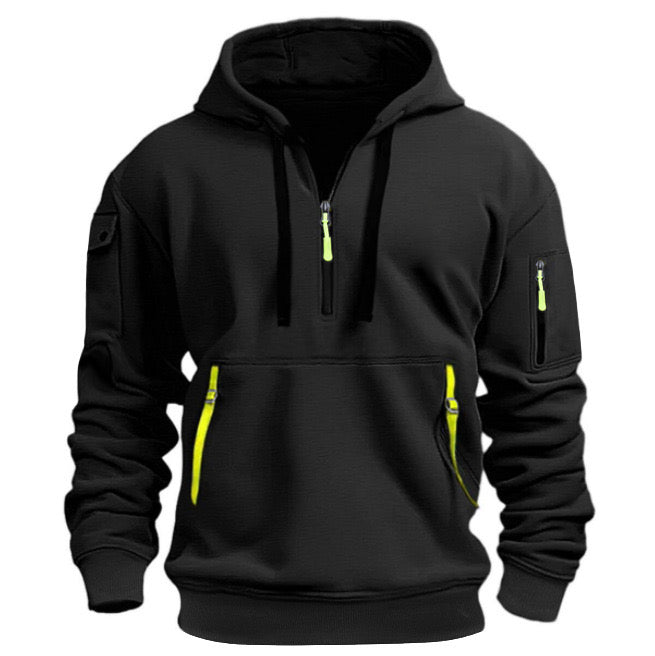 Drune | Herren Sweatshirt mit Kapuze und Taschen