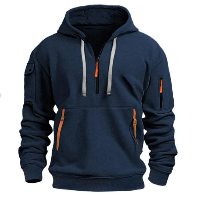 Drune | Herren Sweatshirt mit Kapuze und Taschen