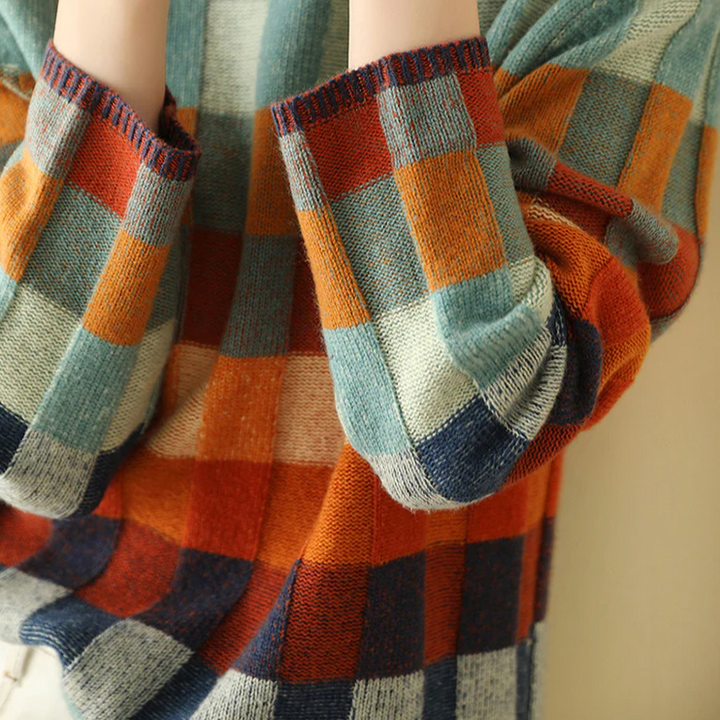 Drune | Patchwork-Rollkragenpullover