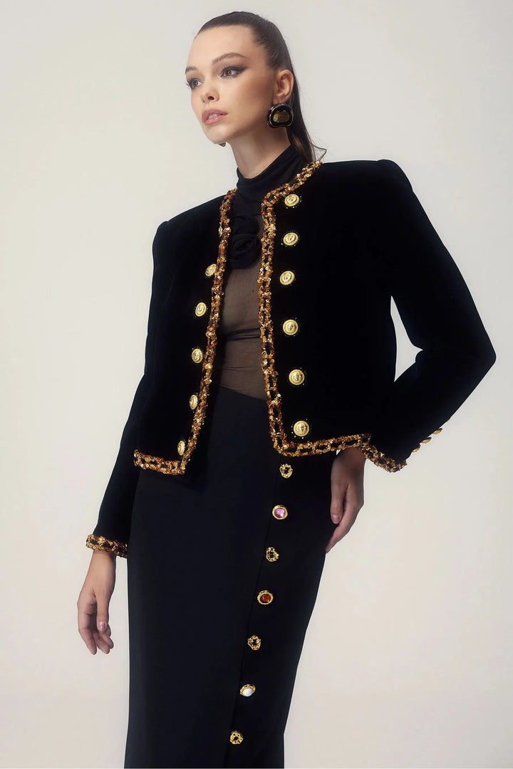 Drune - Elegante Jacke mit Knöpfen