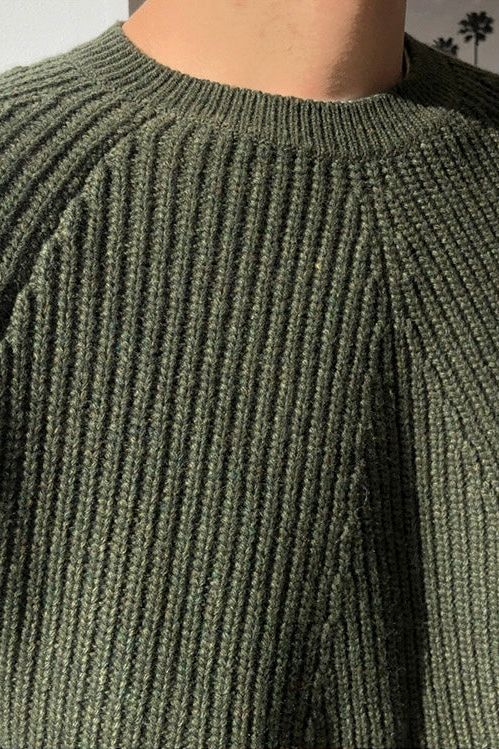 Drune | Eleganter gerippter Pullover für Männer
