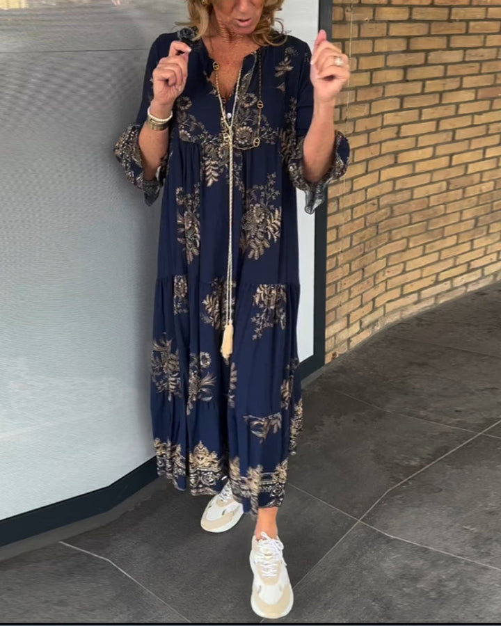 Drune | Bohemian Chic in Einem Atemberaubenden Maxi Kleid