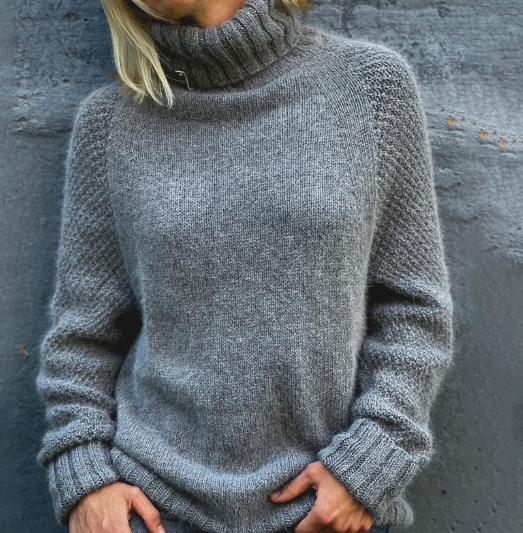 Drune | Übergroßer Rollkragenstrickpullover für Frauen